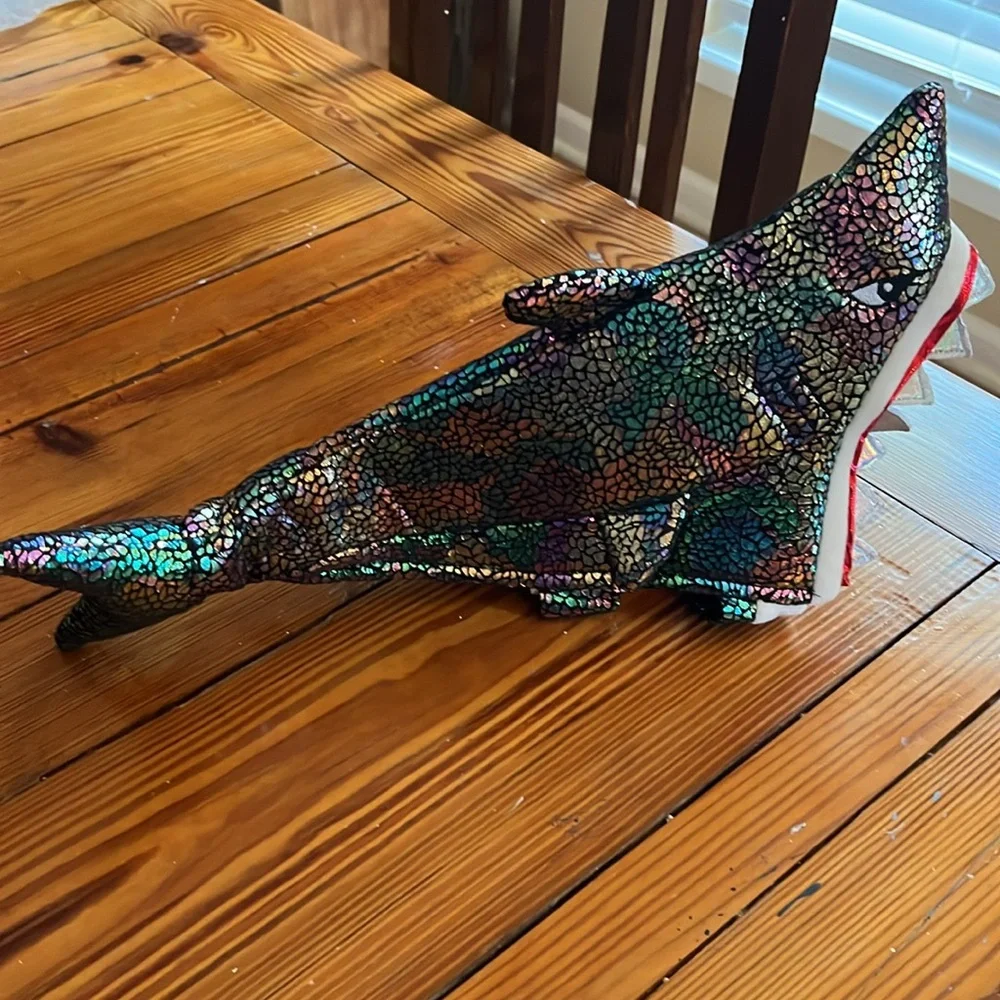 Thrills and chills, pet - extra small shark holographic costume